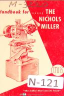Nichols Miller-Nichols Miller, Milling Machine, User\'s Manual-Horizontal-02